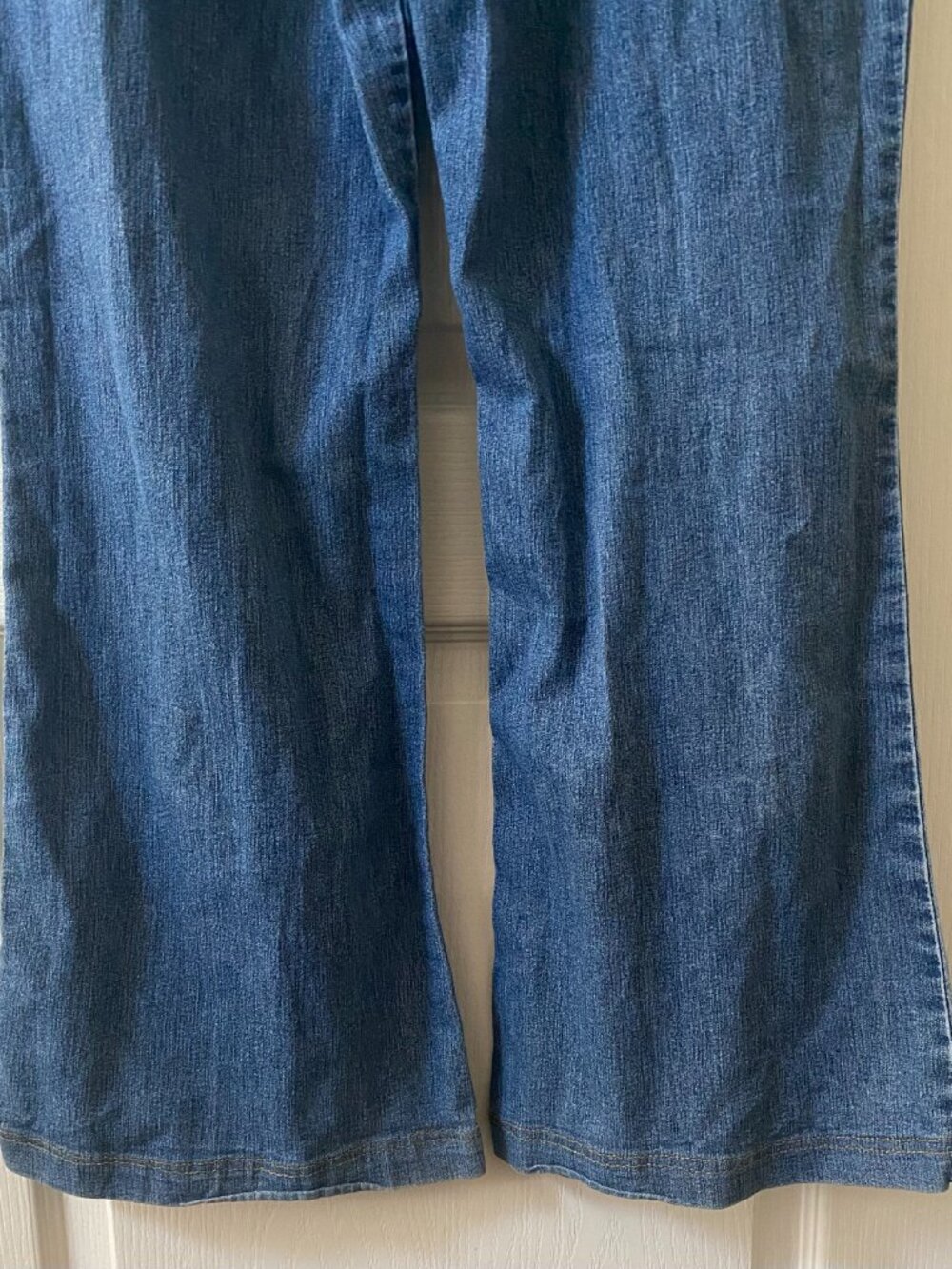 Vintage Western Y2K Denim Wide Leg Jumpsuit No Boundaries - Picture 8 of 8